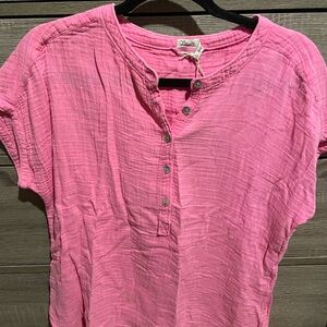 Faherty Pink Button-Down Shirt
